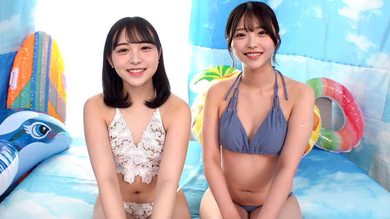 江の島で巨乳ギャルコンビを発見！色白清楚でかわいいビッチギャルと楽しい水着乱交がはじまる【あおい＆さな／orecz670】